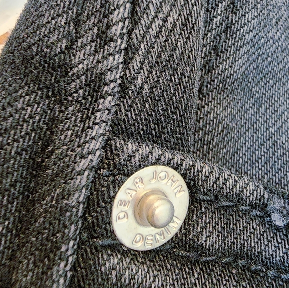 DEAR JOHN DENIM HOLLY SUPER HIGH RISE WIDE HEMMED JEANS | JET SET WASH SZ 30 - Picture 11 of 16